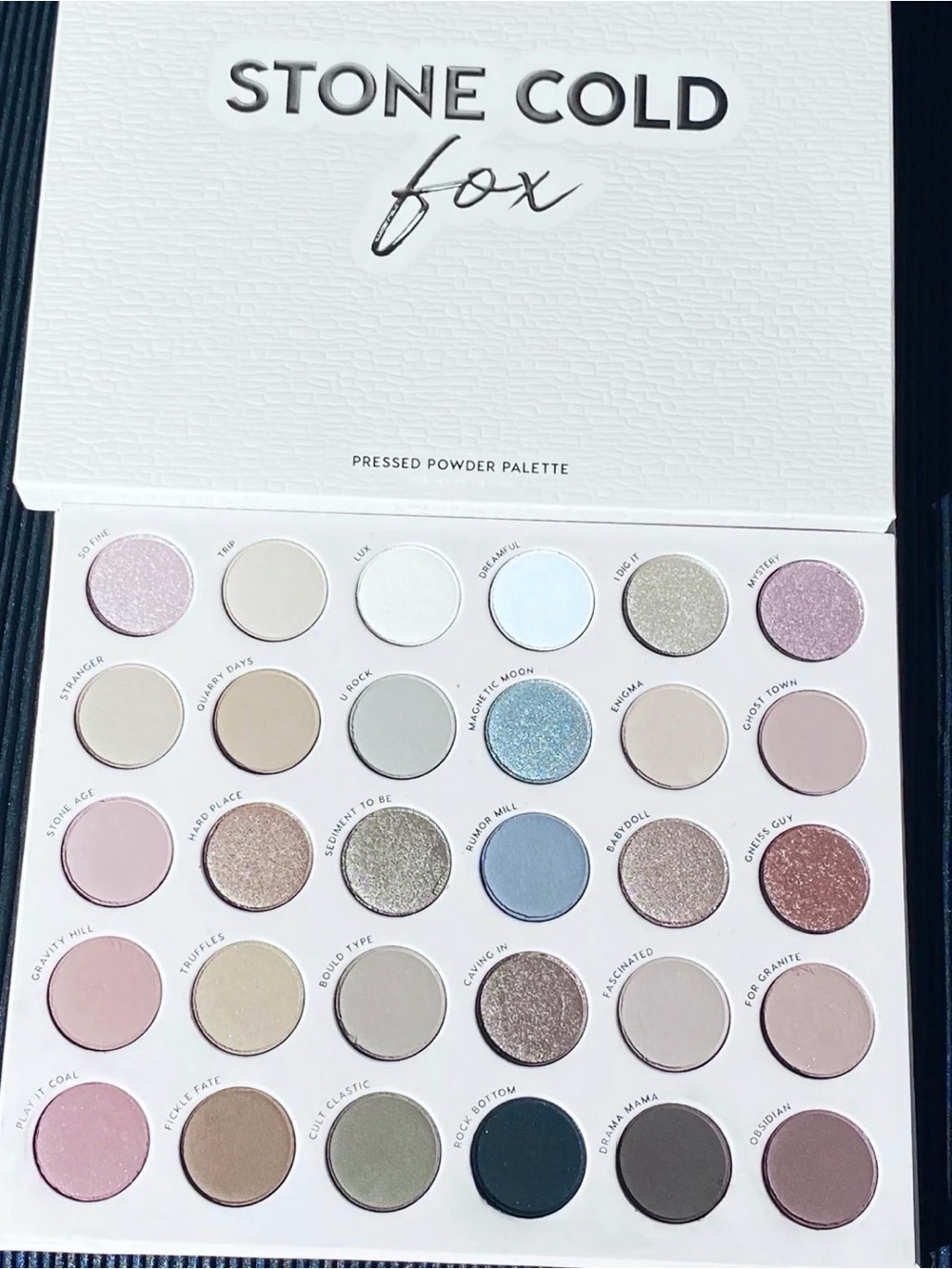 Colourpop Stone Cold Fox Eyeshadow Palette - 30 cool-tone shades - Picture 2 of 2